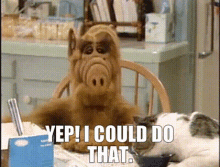 Alf Yep I Could Do That GIF - Alf Yep I Could Do That I Can Do That GIFs