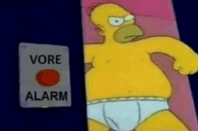 Vore Alarm Homer GIF