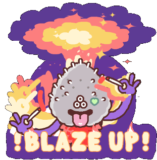 Blaze Up Smoke Weed Sticker - Blaze Up Smoke Weed Weed Stickers