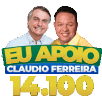 Eu Apoio Claudio Ferreira 14100 Sticker - Eu Apoio Claudio Ferreira 14100 Claudio Stickers