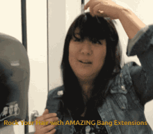 Bangs Bang Extensions GIF - Bangs Bang Extensions Hair Extensions GIFs