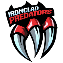 a logo for the ironclad predators shows a claw