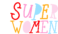 Retro Text Sticker - Retro Text Super Women Stickers