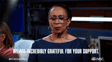 We Are Incredibly Grateful For Your Support S Epatha Merkerson GIF - We Are Incredibly Grateful For Your Support S Epatha Merkerson Chicago Med GIFs