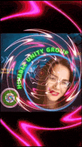 a picture of a woman with the words humble unity group