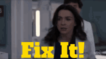 Greys Anatomy Amelia Shepherd GIF - Greys Anatomy Amelia Shepherd Fix It GIFs