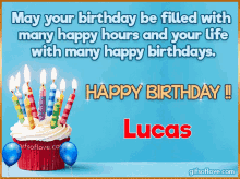 Happy Birthday Lucas Birthday GIF - Happy Birthday Lucas Birthday Happy Hours GIFs