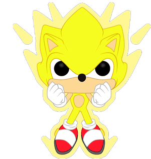Super Sonic Sticker - Super Sonic Funko Stickers