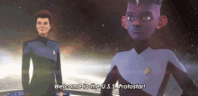 Welcome To The Uss Protostar Dal GIF - Welcome To The Uss Protostar Dal Kathryn Janeway GIFs
