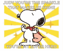 Snoopy Super Hero GIF