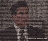 a bunch of letters and numbers are displayed on a black background