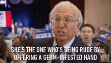 Offering A Germ Infested Hand Larry David GIF - Offering A Germ Infested Hand Larry David Bernie Sanders GIFs