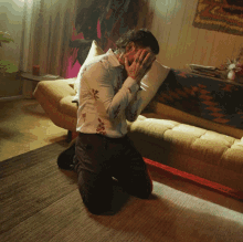 Kneeling Buddy Nielsen GIF - Kneeling Buddy Nielsen Senses Fail GIFs