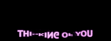 the word thinking is written in white on a black background
