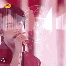 yiyang qianxi singing mic handsome