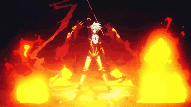 Anime Fire GIF - Anime Fire Аниме - Discover & Share GIFs