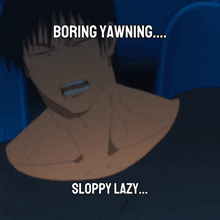 Toji Fushiguro Daddy GIF - Toji Fushiguro Daddy Boring Yawning Sloppy Lazy GIFs