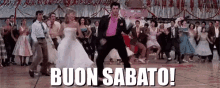 Buon Sabato Grease Olivia Newton John Travolta Ballo Ballare GIF