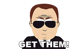 Get Them Fbi Agent Sticker - Get Them Fbi Agent South Park Stickers
