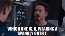 Spangly Outfit Tony Stark GIF