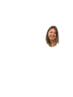 a close up of a woman 's face with a white background .