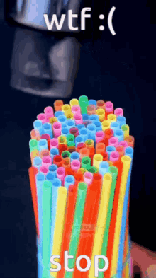 they melted the straws