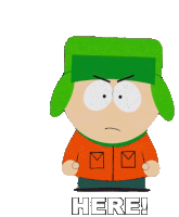 Here Kyle Sticker - Here Kyle South Park Stickers
