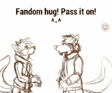 furry hug fandom pass happy