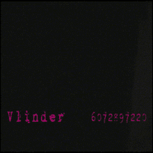 a black and white photo of a man with the name vlinder