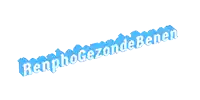 renphoge gezonde benen is written in blue letters on a white background
