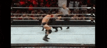 Roman Reigns Spear Wade Barrett GIF - Roman Reigns Spear Wade Barrett GIFs
