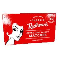 Redheads Matches Sticker