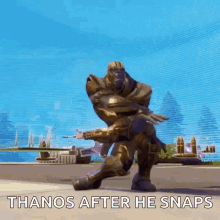 Dance Thanos GIF - Dance Thanos Thanos After He Snaps GIFs