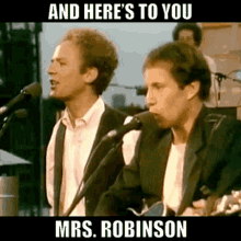 Simon And Garfunkel Mrs Robinson GIF - Simon And Garfunkel Mrs Robinson Heres To You GIFs