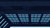 a man stands in a dark room looking out a window at spaceships