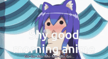 Shy Good Morning GIF - Shy Good Morning Anime GIFs