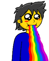 Rainbow Kawaii Sticker - Rainbow Kawaii Cartoon Stickers