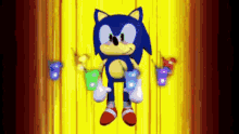 Super Sonic Blue Sonic GIF - Super Sonic Blue Sonic Yellow Sonic GIFs