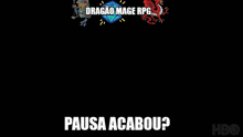 a poster for dragao mage rpg shows a dragon 's face