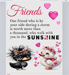 a poster that says ' friends ' on it