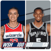 Washington Wizards (100) Vs. San Antonio Spurs (101) Third-fourth Period Break GIF - Nba Basketball Nba 2021 GIFs