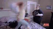 When Someone Tries To Get Me Out Of Bed GIF - Honey Boo Boo Mama June Pillow Fight GIFs