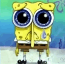 SpongeBob crying on Make a GIF