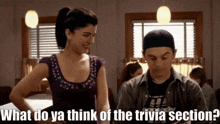 Corner Gas Lacey Burrows GIF - Corner Gas Lacey Burrows What Do Ya Think Of The Trivia Section GIFs