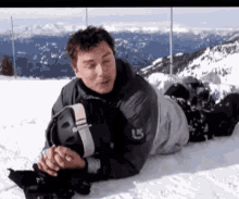 John Barrowman Snow GIF - John Barrowman Snow Ski GIFs