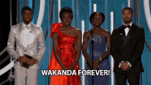 wakanda forever black panter squad crossed arms chadwick boseman