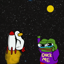 Duckme Quack Quack To The Moon GIF - Duckme Quack Quack To The Moon To The Moon GIFs