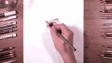 a person is drawing a face with a pencil that says staedtler
