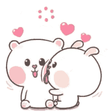 tuagom puffy bear lick love kisses