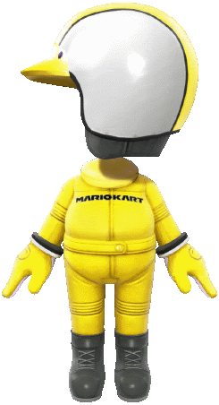 Yellow Mii Racing Suit Yellow Sticker - Yellow Mii Racing Suit Mii Racing Suit Yellow Stickers